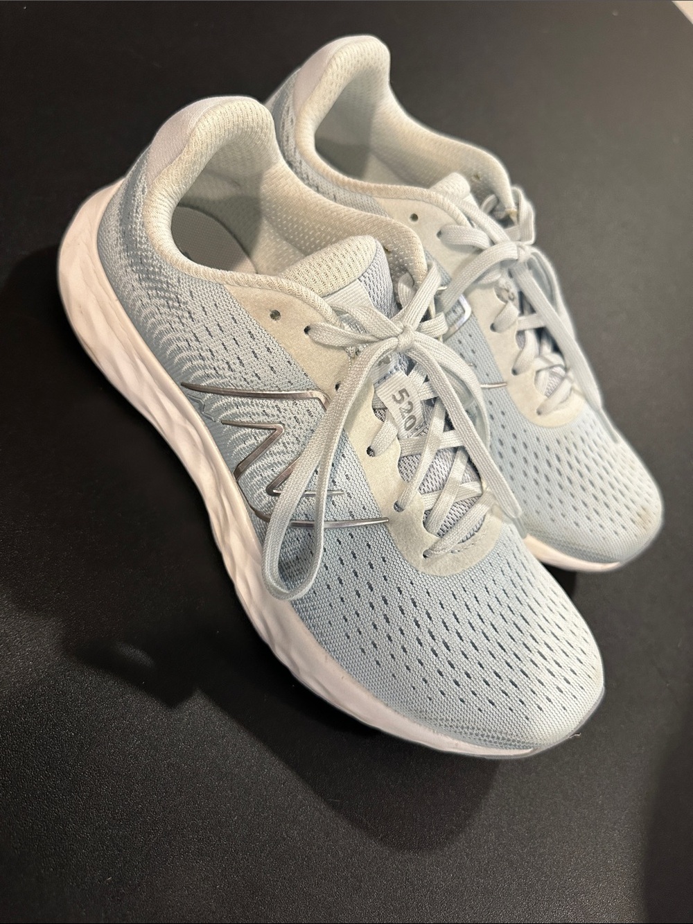 New Balance Women's Pale Blue Gray Athletic Running Shoes